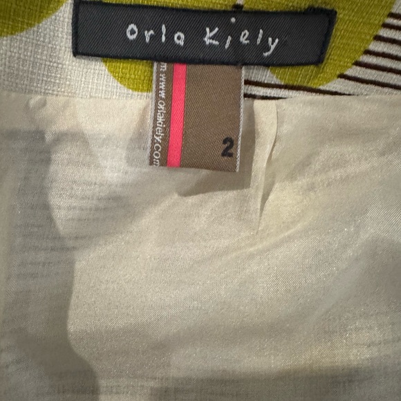 Orla Kiely Brown and Yellow Sunflower Skirt - Picture 5 of 6